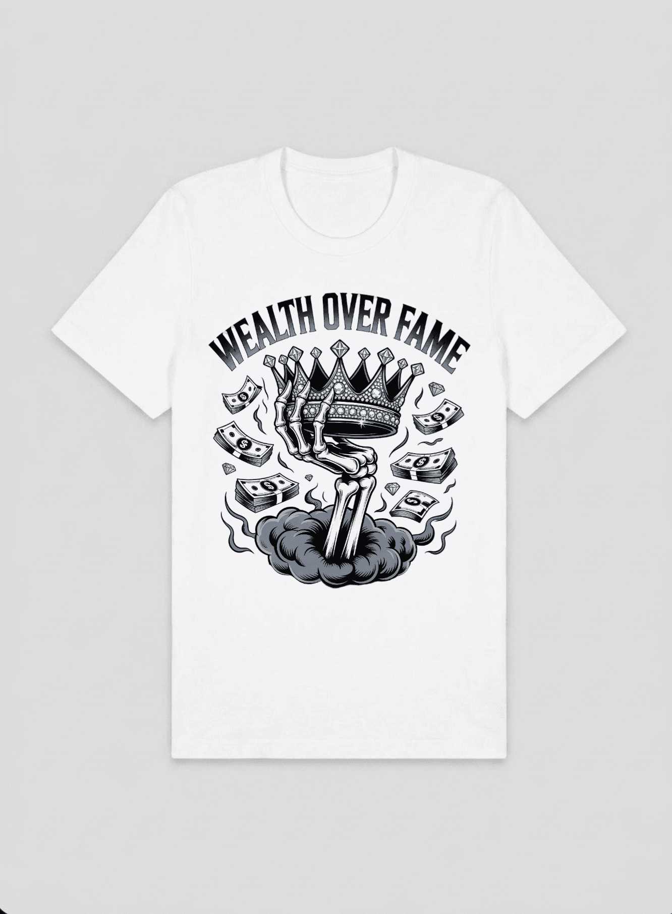 Wealth Over Fame t-shirt design
